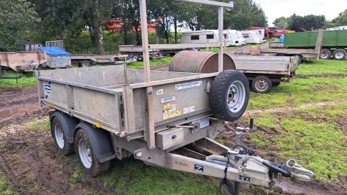 Ifor Williams TT2515 8ft x 5ft tipping trailer, 2017