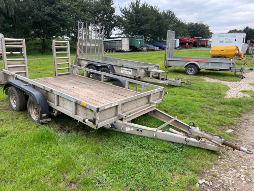 Ifor Williams 10ft twin axle digger trailer with loading ramps