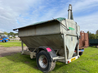 Peter Allen feed auger trailer, 6T, galvanised with roll over sheet - 3