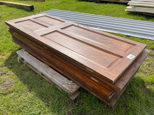 10 x solid oak 4-panel interior doors