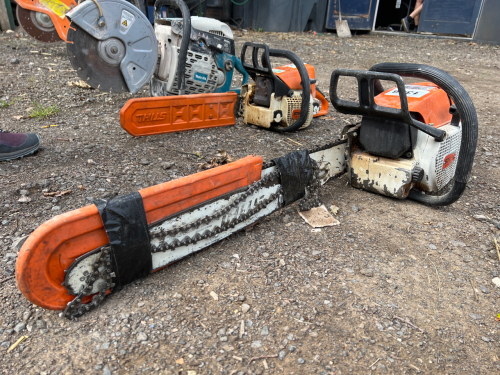 Stihl 038 AV Magnum, gwo, c/w spare bar and chain