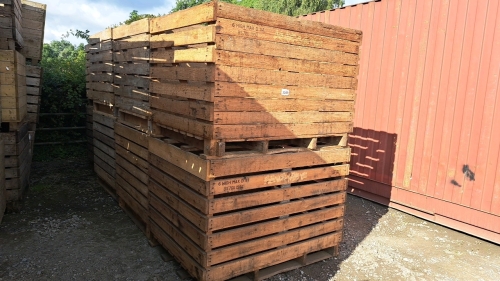 8x 1T wooden potato boxes