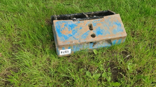Ford 40 series front weight carrier with 60 series adapter