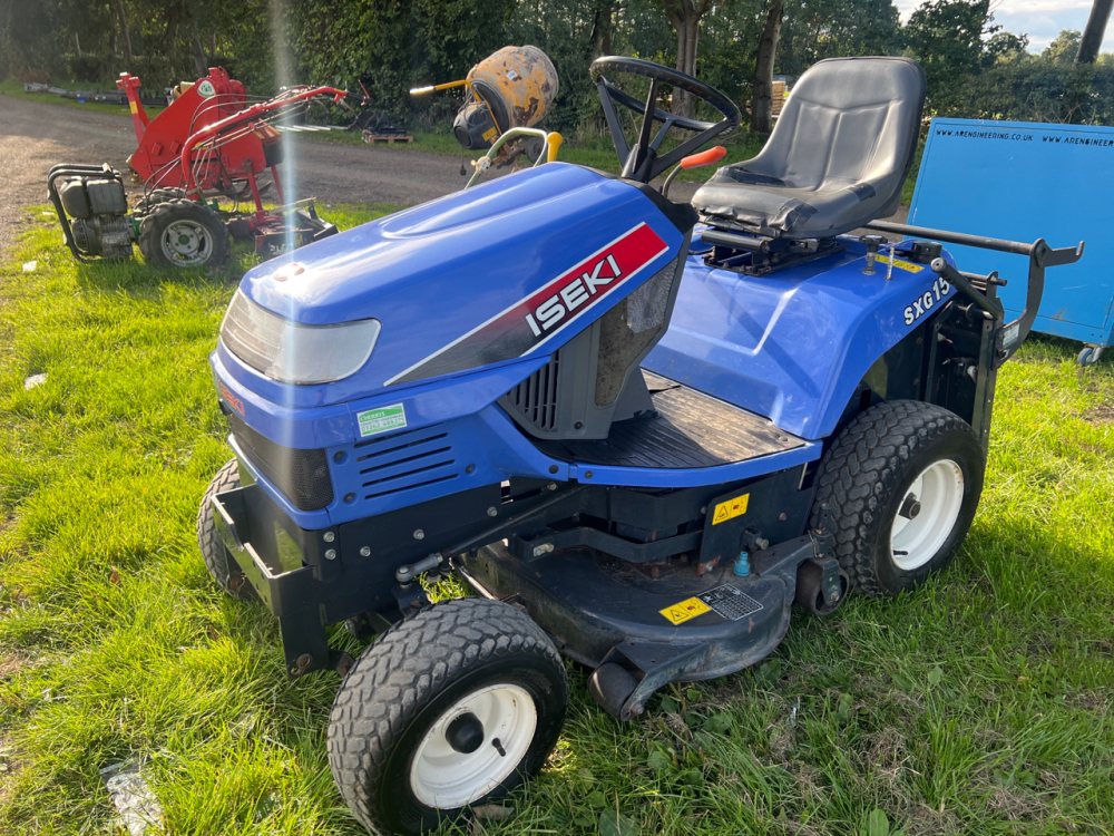 Iseki ride on online mower