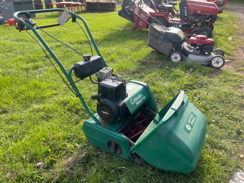 Qualcast Suffolk Punch 14S rear roller cylinder mower, 2000. Tecumseh engine, with grass box. Spares or repair