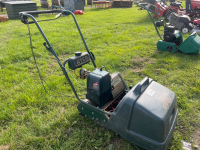 Atco Commodore 814 rear roller cylinder lawnmower with grass box. Spares or repair