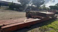 Used steel portal frame building 45'x60' approx, 10'6" to eaves, tanalised timber roof purlins, 20' to peak
