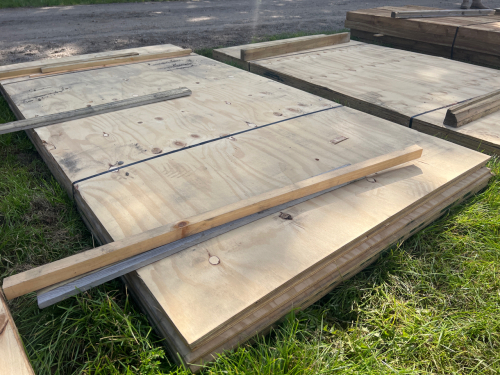 Quantity of timber 96"x48"x0.5"