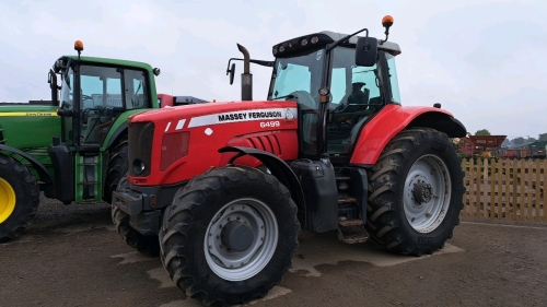 MF 6499 Dyna 6 4wd tractor, 50km/h, front & cab suspension, air brakes, 8050 hours, AE09 ECF