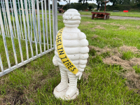 Cast iron Michelin Man garden statue