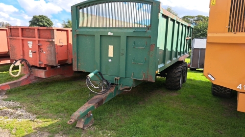 2007 Bailey 14T grain trailer with hydraulic door, sprung axles, sprung drawbar, LGP tyres and silage kit