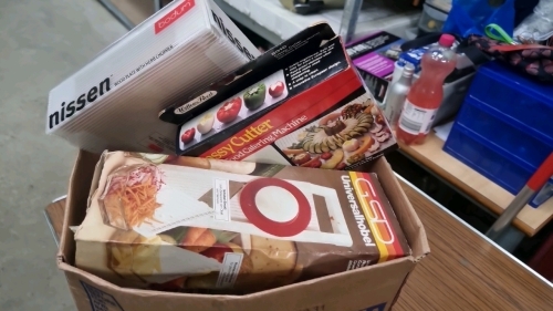 Box of kitchenware