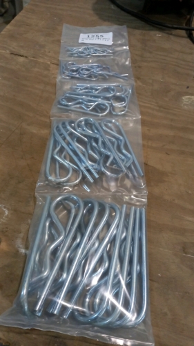 Assorted R clups approx 10 of each 2,3,4,5 & 6 mm