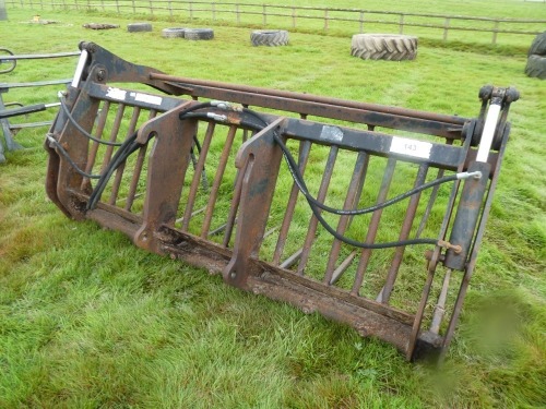 Strimech 7'6" muck grab, JCB tool carrier brackets