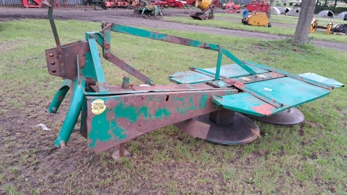 Drum mower, no pto