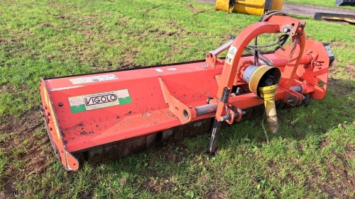 Vigolo 2.5m flail mower, new flails fitted