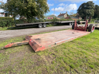 Low loader trailer 20ft long ideal for moving drills