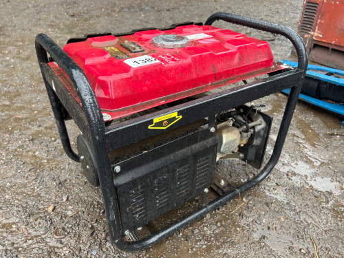 Outdoor portable Bohmer AG 6500w generator, 4-stroke engine, 2800 starting watts, 12v