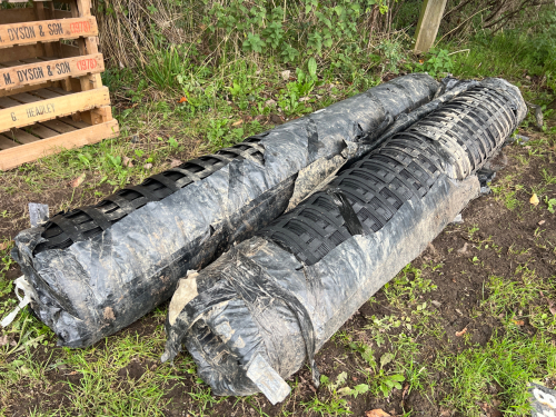 2 x 50m rolls of Paragrid terram soil stabiliser mat