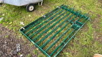 2 x green hoop top gates