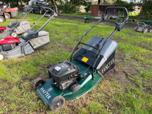 Hayter Harrier 41 roller mower c w grass bag York Machinery Sale