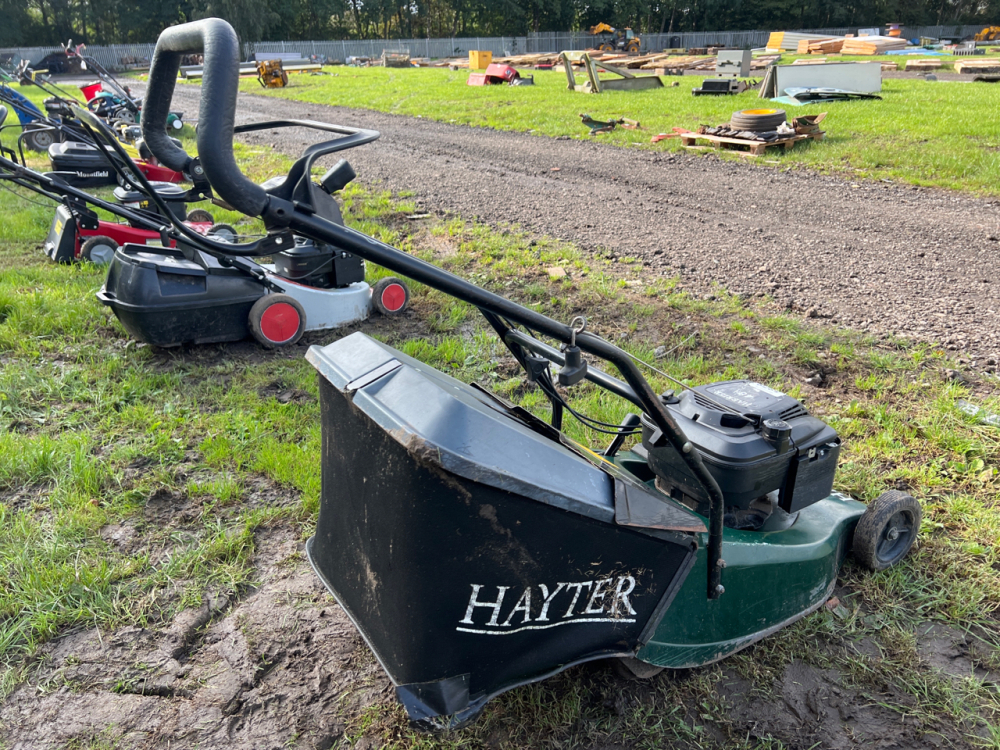 Hayter Harrier 41 roller mower c w grass bag York Machinery Sale