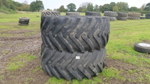 Pair 28.1R26 Voltyre tanker tyres, good order