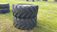 Michelin 540/65/24 wheels and tyres to suit John Deere tractor