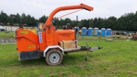 Timberwolf 75/230H 9" wood chipper with spare blades, 1178 hours, gwo