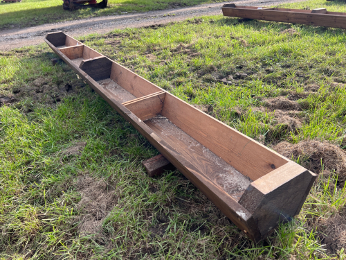 New wooden 10ft long sheep trough treated with 2 coats of wood preserver