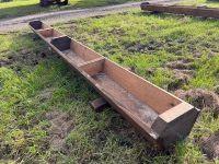 New wooden 10ft long sheep trough treated with 2 coats of wood preserver