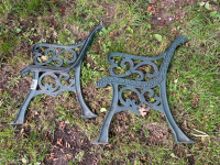 Pair of bench ends