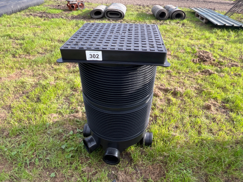 Drainage chamber and cover 1.0m deep