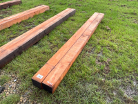 2 x air dried Douglas Fir beams/posts 150x150x3m