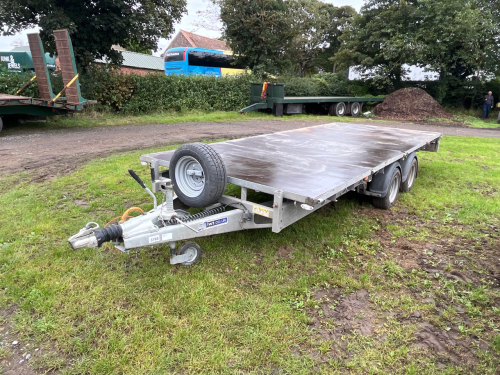 Ifor Williams LM166 16ft trailer, LED lights, keys and handbook, 2022