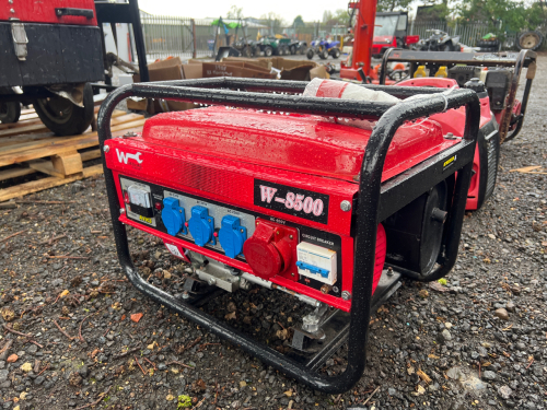 Wurzburg, German, W-8500 6.5HP petrol generator, 230 & 400v outlets, excellent, very little use, starts and runs