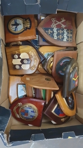 Military wall shield plaques