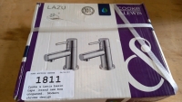 Cooke & Lewis basin taps, brand new box, unopened. Modern chrome design