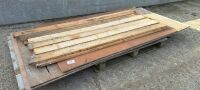Pallet of hardboard and timber