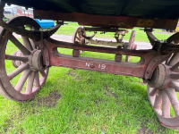 Horse drawn 4-wheeled rulley, partley restored - 5