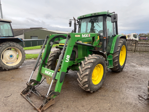 John Deere 6210 tractor c/w MX loader, had full engine rebuild 500 hours a go