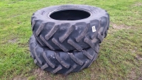 Pair 420/85/30 Mitas tyres