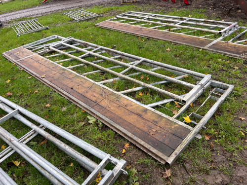 IAE 14'5" feed barrier with locking head yoke and calving side gate