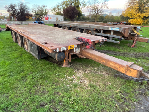 23ft triaxle low loader trailer, air brakes