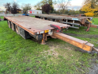 23ft triaxle low loader trailer, air brakes