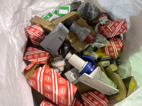 Large bag of mixed electrical fittings