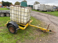 IBC water trailer with auto drinker