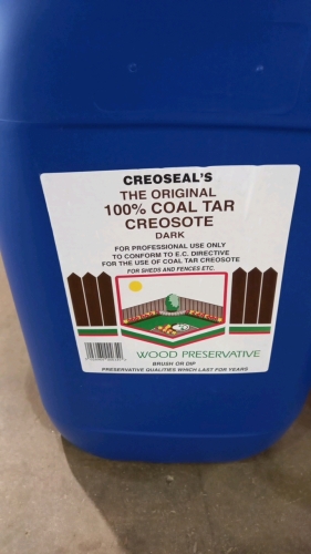100\% coal tar creosote