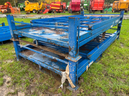 2 X Blue stackable stillages