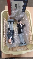 Royal Doulton Laurel & Hardy figurines with leaflet